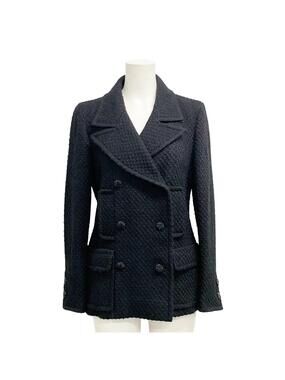 Chanel Black Outer Fabric] Wool Nylon #289516C14B